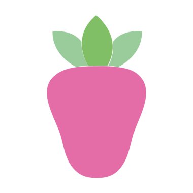 lezzetli çilek meyve sağlıklı yaşam vektör çizim için