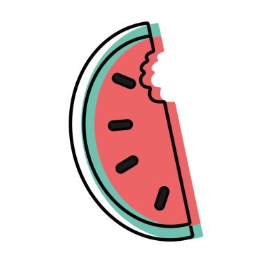 lezzetli dilim elma meyve protein beslenme vektör çizim ile