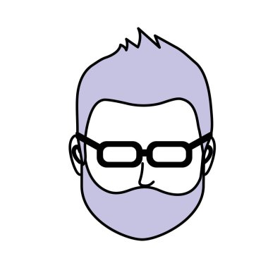 Varsayılan avatar adam sosyal Kullanıcı vektör çizim için