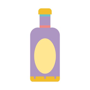 Özel kutlama vektör çizim şişe şarap likör