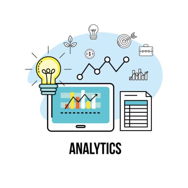 Finansal para birimine iş Şirket Stratejisi vektör çizim