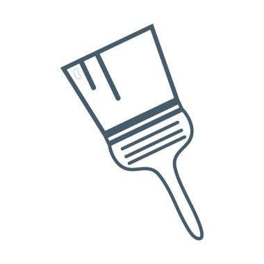 satır boya fırça donanımları, endüstriyel hizmet onarım vektör çizim