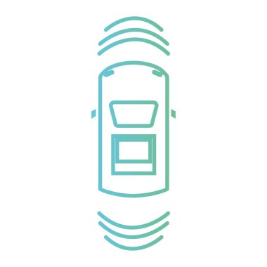 Yukarıdaki satırı araba ulaşım sunroof vektör çizim ile