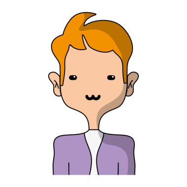 ihale adam şık kıyafetler ve saç modeli tasarlamak vektör