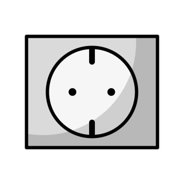 satır çıkış enerji teknoloji elektrik sanayi vektör çizim için