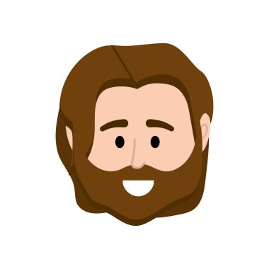Avatar adam başına sosyal Kullanıcı vektör çizim