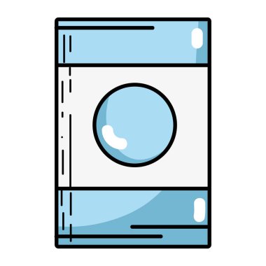 Çamaşır makinesi teknoloji öğe tasarlamak vektör