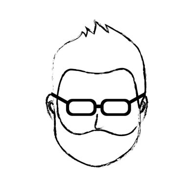 Varsayılan avatar adama sosyal Kullanıcı vektör çizim şekil