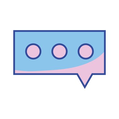 sohbet kabarcık grafik metin iletisi vektör çizim