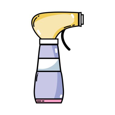 sabun ile sprey şişe tasarımı vektör çizim temizlemek için