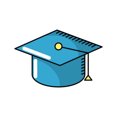 Cap mezuniyet töreni başarı vektör çizim için