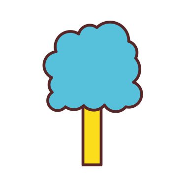 çevre bakım simge vektör çizim ağacına ekoloji