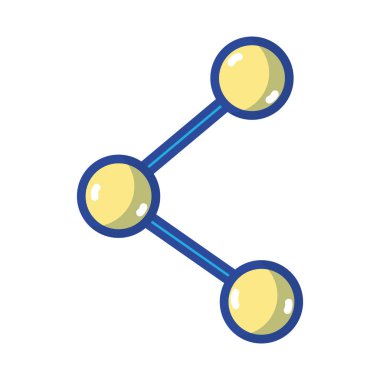 Sosyal medya ağ bağlantısı vektör çizim ile paylaşmak