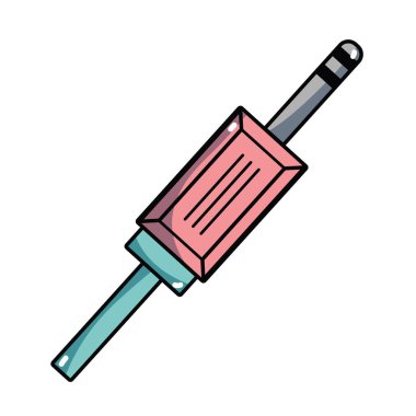 Ses elektrik kablosu araç vektör çizim