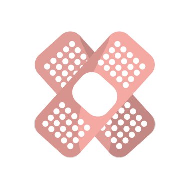 pembe yardım bant koruma aracı, vektör çizim