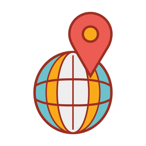 Глобальный Символ Услуг Доставке Векторная Иллюстрация — стоковый вектор