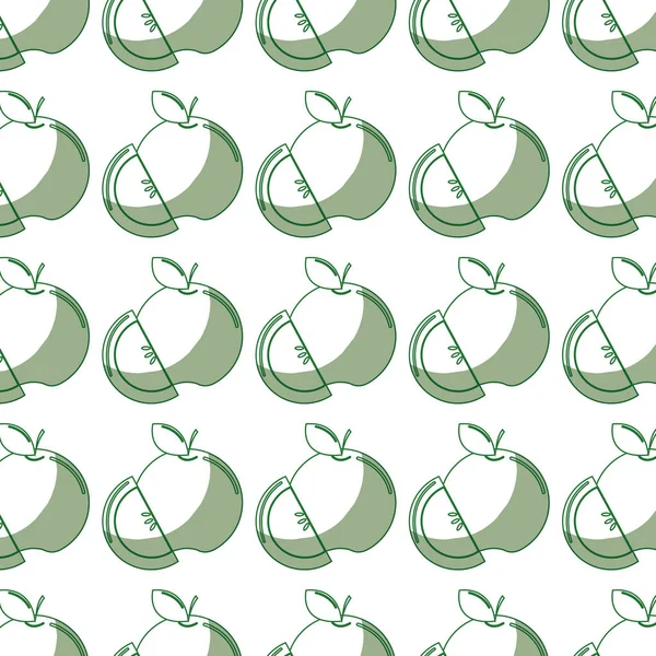おいしいリンゴ果実背景ストック ベクター イラスト デザイン イメージ — ストックベクタ