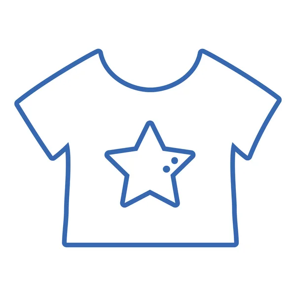 Shirt Και Κλωστοϋφαντουργίας Ρούχα Μωρό Σιλουέτα Διανυσματικά Εικονογράφηση — Διανυσματικό Αρχείο