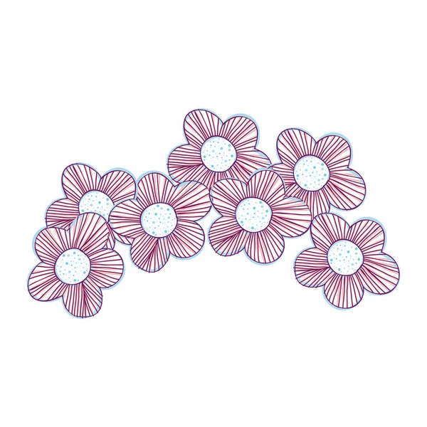 güzel çiçek dekorasyon tasarım, vektör çizim tasarım