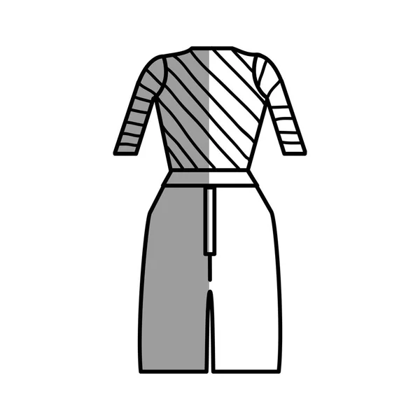 Фігура Випадкова Блузка Штани Стиль Тканини Векторні Ілюстрації — стоковий вектор