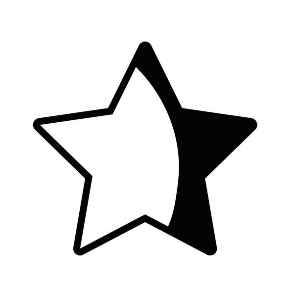 Kontur Oceną Symbol Gwiazdy Element Ilustracja Wektora Stanu — Wektor stockowy