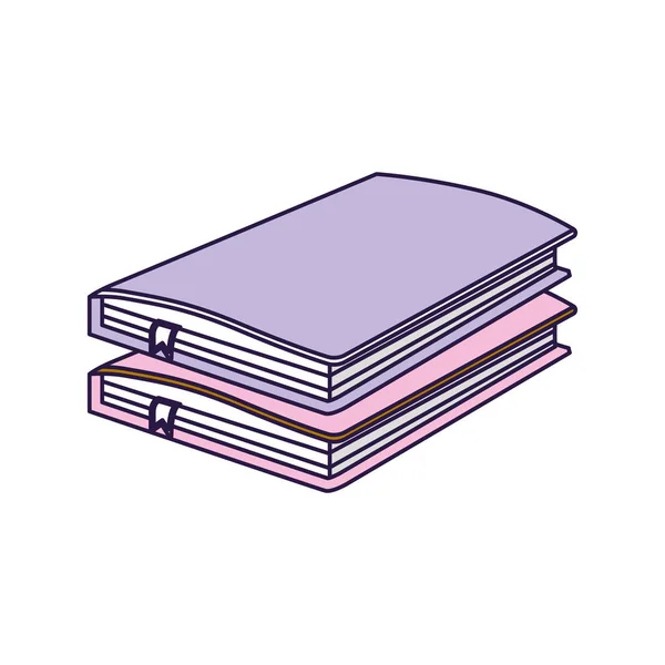 Notebooks Papel Documento Notas Objeto Vecor Ilustração —  Vetores de Stock