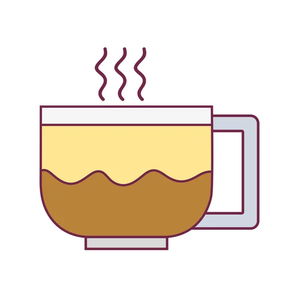 Lekkere Espresso Koffie Kopje Vector Illustratie Pictogram — Stockvector