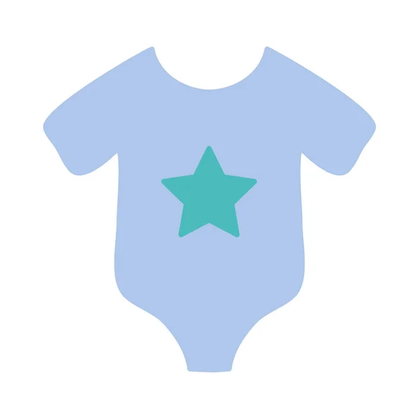 Kleren Van Baby Die Het Lichaam Gebruikt Vector Illustratie — Stockvector