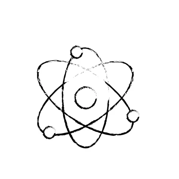 Figura Física Órbita Química Ciencia Educación Vector Ilustración — Vector de stock