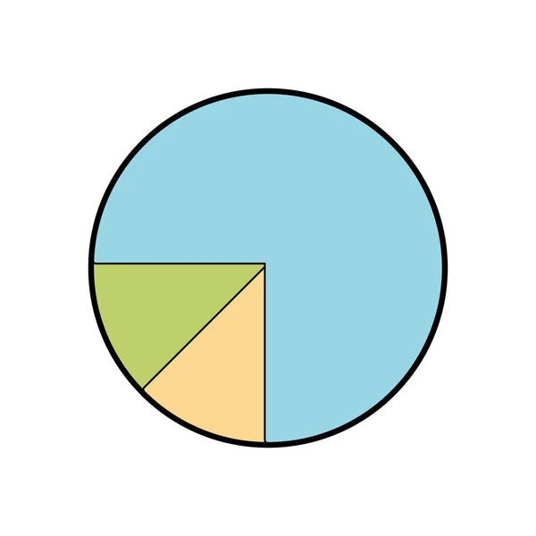 ビジネス ドキュメントのベクトル図のプレゼンテーションに統計バー — ストックベクタ
