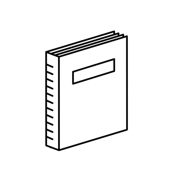 Boken Objekt Till Utbildning Kunskap Litteratur Vektorillustration — Stock vektor