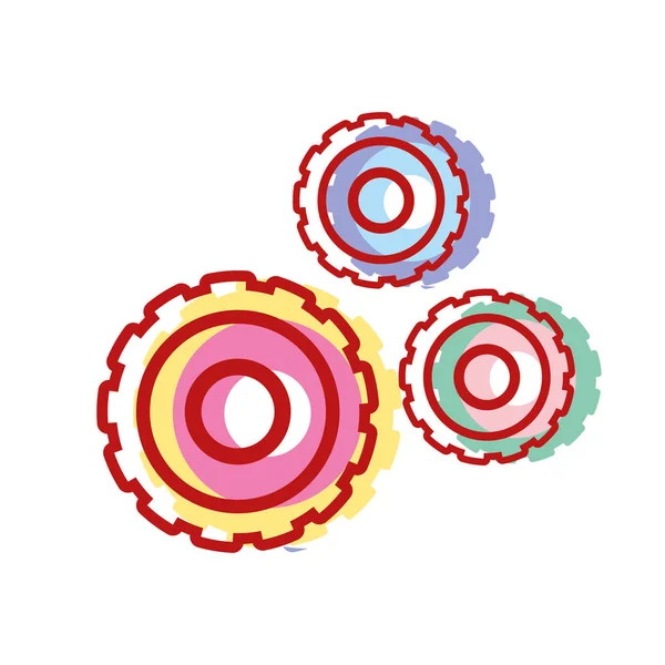 motor sanayi teknik donanım vektör çizim dişli