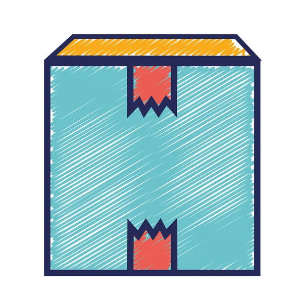 kutu paket dağıtım hizmetleri, görüntü illüstrasyon vektör yakın