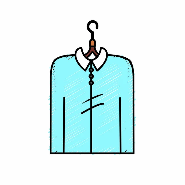 男式衬衫休闲设计风格矢量插图 — 图库矢量图片