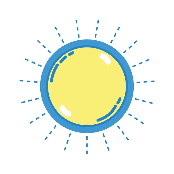 素敵な太陽光線天気ベクトル図 — ストックベクタ