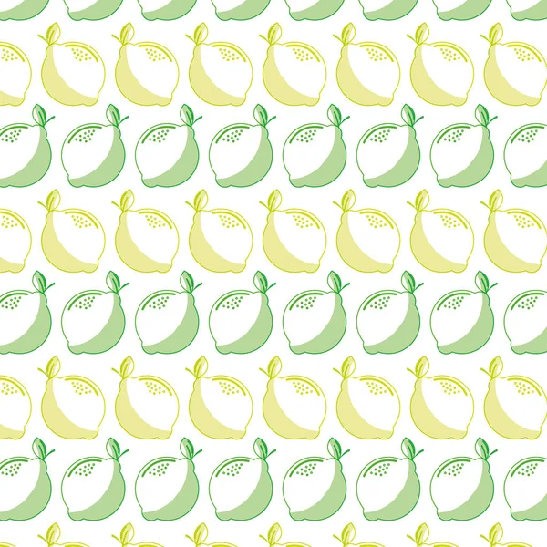 Delicioso Fondo Fruta Limón Imagen Diseño Ilustración Vectorial — Archivo Imágenes Vectoriales