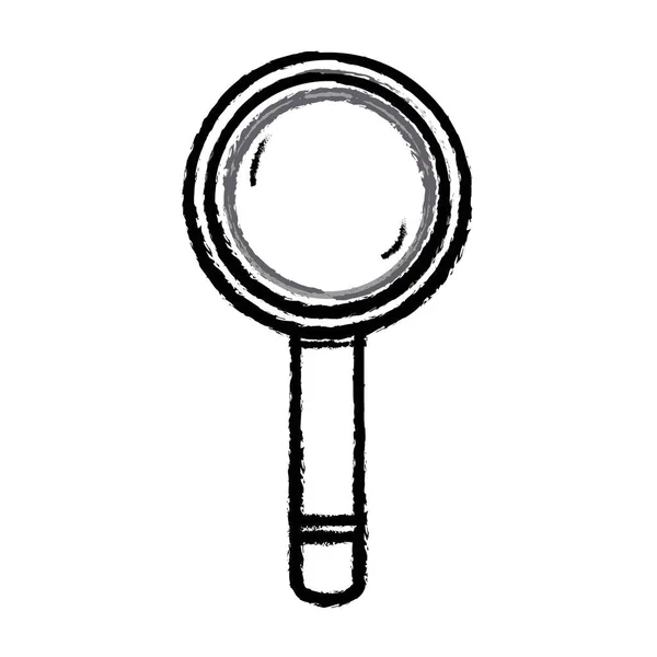 Abbildung Lupe Werkzeug Objekt Design Vektor Illustration — Stockvektor
