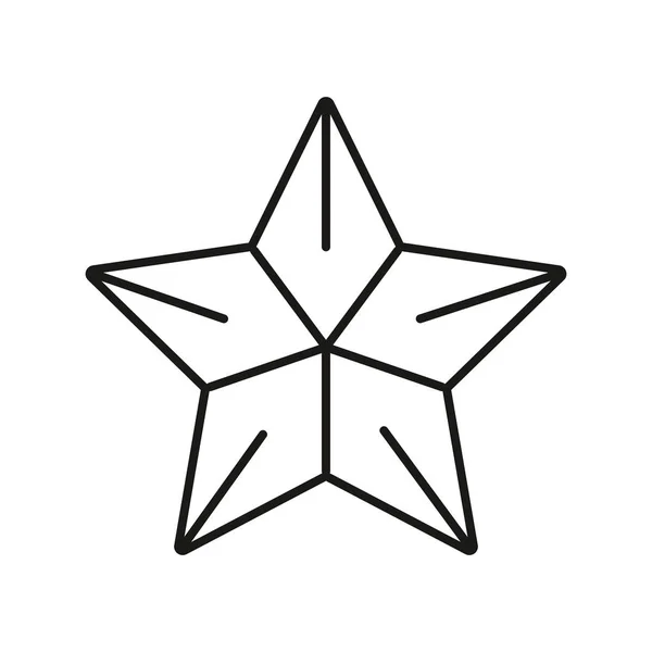 Ligne Beauté Étoile Ciel Dans Constellation Illustration Vectorielle — Image vectorielle