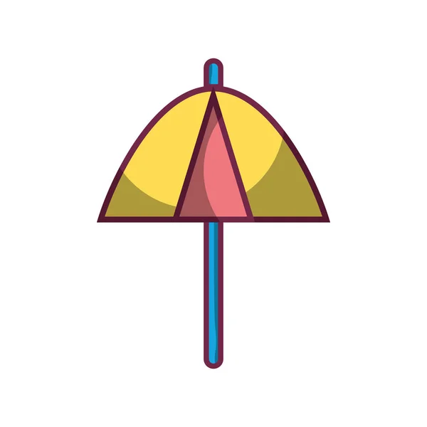 変更の天候のベクトル図の傘の保護 — ストックベクタ