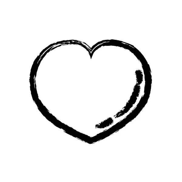 Figura Corazón Amante Símbolo Diseño Imagen Vector Ilustración — Vector de stock