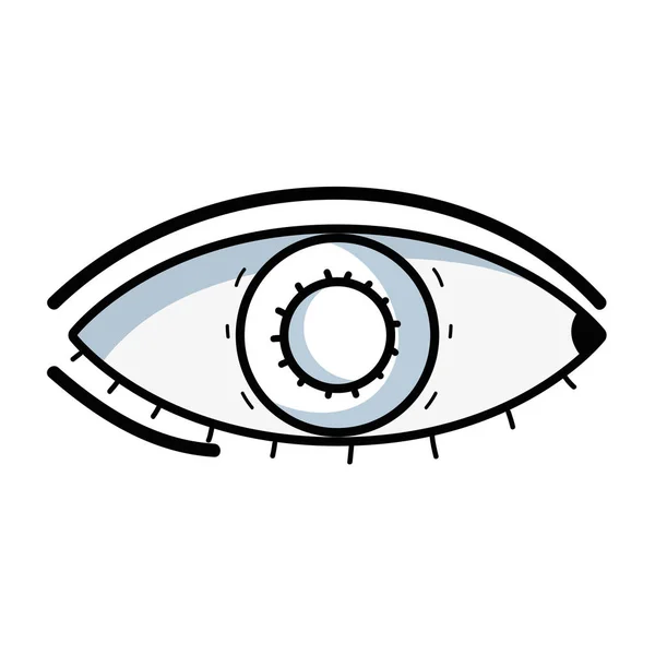 Linie Heideauge Vision Und Optische Pflege Vektor Illustration — Stockvektor