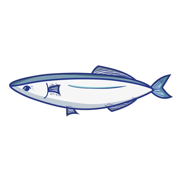 delicious seafood fish with natural nutrition vector illustration