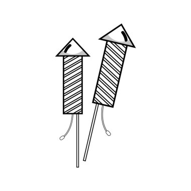 hattı especial kutlamak için havai fişek ve gelenek olay vektör çizim