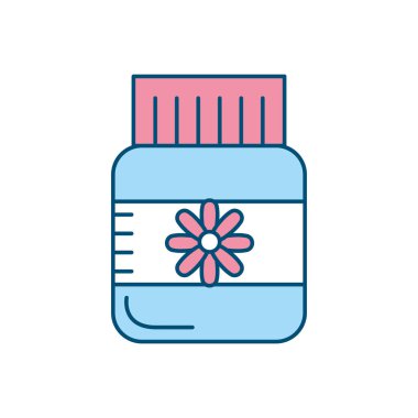 şişe hap ilaç ilaç tedavisi vektör çizim için