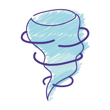 tehlikeli twister doğal disater ve imha vektör çizim