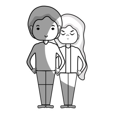 saç tasarım vektör çizim ile birlikte güzellik çift hat