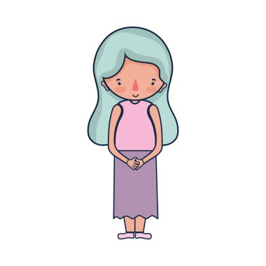 güzellik kadın saç modeli tasarım vektör çizim ile