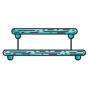 güzel metal raf stil tasarlamak vektör