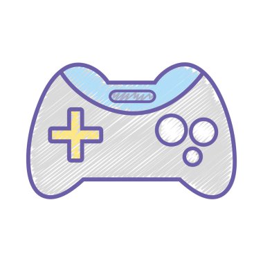 video oyunu konsolu teknoloji nesne vektör çizim oynamak için
