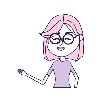 kadın saç tasarım ve zarif bluz vektör çizim ile